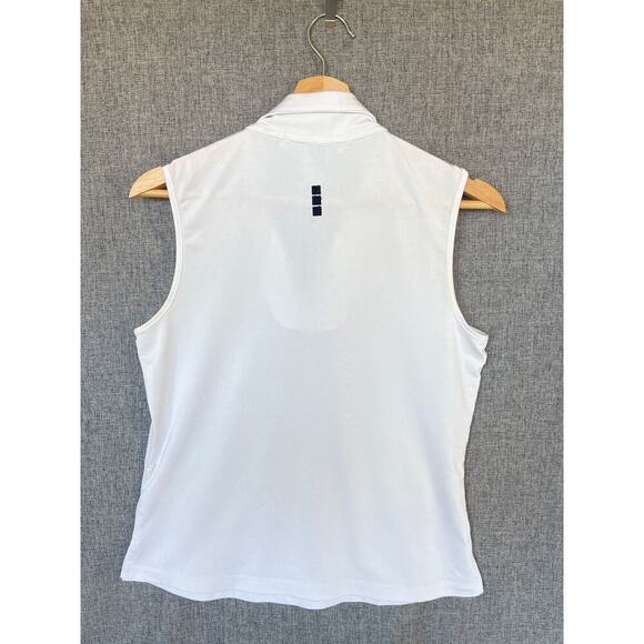 Jamie Sadock White Sleeveless Collared Golf Top - Women's Size Small - Picture 3 of 10
